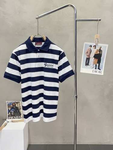 gucci古驰独家专供新款原单男士休闲短袖 高端定制 高端版本 时尚百搭爆款进口面料 手感超柔软细腻 穿着亲肤舒适 高端精品 代工厂P精细做工 上身非常赞 男士