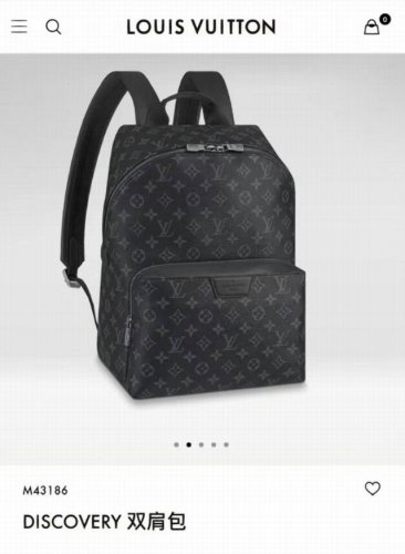 louis Vuitton Discovery 黑花双肩包 路易威登Lv 最新款男女情侣款黑花双肩包 M43186 Discovery 双肩包 Discover