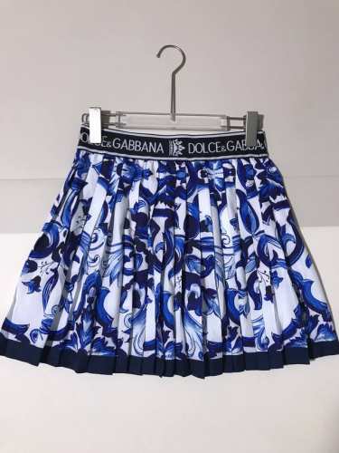 Dolce & Gabb*Ana 杜嘉*班纳 青花瓷印花迷你百褶裙短裙半身裙。Smlxl