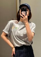上新 罗意威 Loewe Suna Fujita联名兔兔情侣款短袖T 宽松版型 专柜卖断货 一件难求 胸前5W针兔兔精致刺绣 进口绣花机完美还原 采用顶级230