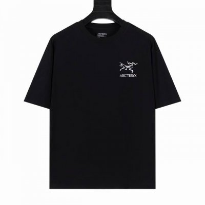 白底图 顶级版本 Arc’Teryx始祖鸟Arc25Ss 采用60支双股 胸前字母Logo刺绣 270G全棉面料。上身透气，绝不起球，手感柔软舒适，全衣平车走线