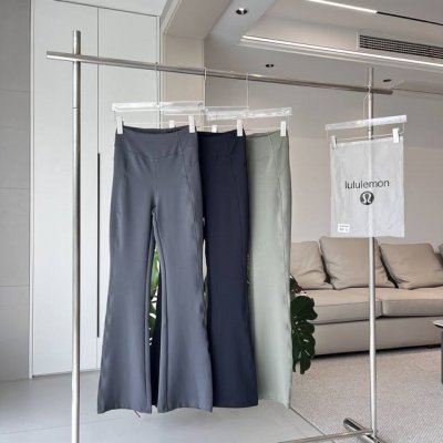 特价 特价商品不退换 黑色S 2 灰色S 5 M 5 L 4 Xl 3 绿色S 4 L 2 Xl 3 Lululemon 新品高腰螺纹弹力提臀喇叭神裤 螺纹材质