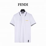 fendi 芬迪24S新款小怪兽眼睛刺绣翻领polo衫短袖 网红明星同款 眼镜采用经典标识立体刺绣 刺绣饱满 手感非常舒服 超级百搭好看的一款polo衫 三标齐
