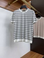 p260 Lss早春新款科技纤维混纺针织圆领短Tee，男士条纹休闲短袖T恤针织衫！贸易公司渠道稀出，同步官网发售！穿着这款针织T恤，无论是漫步于都市的街头巷尾，