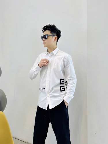 纪梵希 Givenchy 码数38-43 专柜最新款男士必备款衬衫，100%天然棉，舒服透气，原单狠货，原版面料，柔软舒适，1F上身高端又奢华，足够场面的档次，