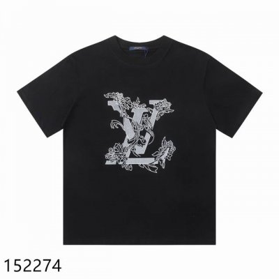 顶级最高版本 Lv路易威登Louis Vuitton 驴家1V 经典花卉Logo图案字母半袖T恤短袖 男女同款 情侣款 宽松版型 最高版本 原版面料 高版本 高