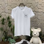 panda版本 供货 #代购级 巴宝莉 Burberry博柏利 方形硅胶Logo圆领直筒短袖T恤 男女款 白色 秒杀市面上一切版本 只能说根本就不是一个级别的存