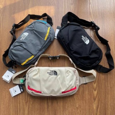 the North Face Tnf北面休闲日常百搭腰包 男女同款情侣款 颜色：黑色 深灰色 沙色 尺寸：32X16X05Cm 1091