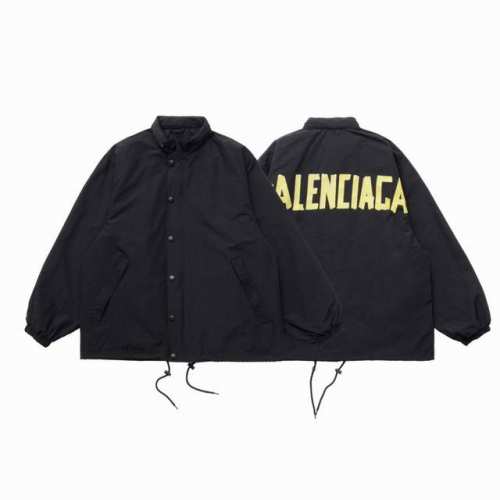 不下架放心推 顶级复刻版本 Balenciaga 巴黎世家Blcg经典款后背黄色胶带印花防风冲锋衣外套 款号：639811 面料: 定制防风面料，帽子可收 全套
