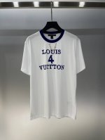 独家首发原单品质 Louis Vuitt*N 25 新款字母Logo数字4印花 撞色圆领链条圆领短袖T恤！质感十足 经典版型 单穿内搭都出彩时髦 Sml 180