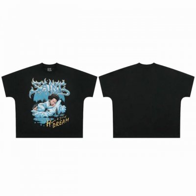 saint Vintage 美潮特殊版型连体袖爆款短袖T恤 p价： 码数：M L Xl 款号：2158 颜色：黑色