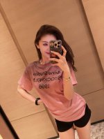 Acne Studios 1996扎染烫钻圆领短袖T恤 款号：25673703233 颜色：白色 粉色 尺码：均码 80-125斤
