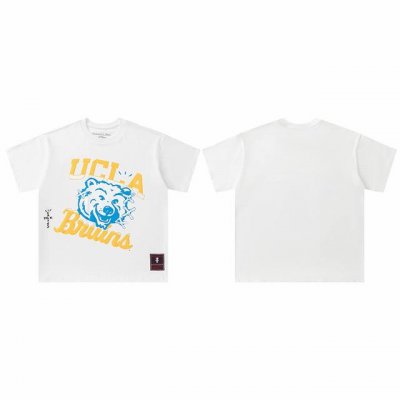 t8820 顶级品质 Travis Scott X Mitchell X Ness Ucla Bruins Hand-Drawn短袖 做工精美 走线流畅 原版开