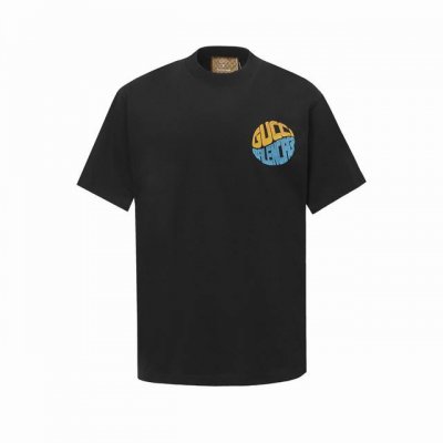 Gucci X Balenciaga古驰联名25Sslogo印花圆领T恤短袖 胸前品牌字母Logo大牌感十足面料上身有型弹性不紧绷日常通勤运动统统Yyds，肩膀