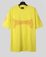 Balenciaga 市面最高版本 火焰梵文短袖 原版开发定织260G面料 高度还原 洗水处理 手感厚重 质感区别市场货 采用进口椭圆机印花 每个印花对位整齐