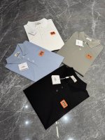 Hermes 25Ss新款翻领T恤！基础款Polo推荐～橘色皮标呈现出销量榜首！经典品味又不失风度，干干净净的纯色.胸口精致品牌皮标工艺.百分百丝光珠地棉材质打