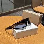 Dior Winter25 太阳镜发箍二合一墨镜、迪奥墨镜发箍 墨镜比发箍更加实用，藤格纹图案、金色饰面金属Logo和灰色曲面镜片装饰可像发带一样戴在头上，打造