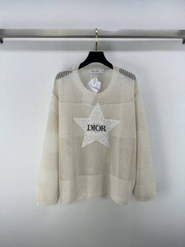 dio*上新细节 25 春夏新款针织五角星防晒长袖 经典幸运星字母Logo刺绣装饰 高级时髦百搭 2色3码Sml p