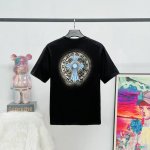 款号 K31 原版原标 chrome Hearts 克罗心 十字架泼墨梵文字母百搭潮流短袖T恤男女同款 吊牌 领标 水洗唛 三标齐全 定织定染250克精梳棉面料