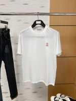 Brunello Cucinelli 2025最新款短袖T恤 胸前顶级印花字母图案Logo 面料棉 舒适柔软 帅气时尚 码数 M-3Xl