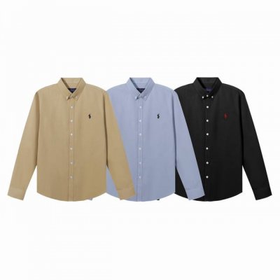 款号2212 Ralph Lauren 拉夫劳伦 Ss 小标刺绣衬衫 胸前精美小标刺绣 面料水洗预缩质地舒服 纯色系 版型利落 颜色:黑色 蓝色 卡其 尺码:M