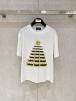 市场有仿版认准工艺和面料 25Ss巴黎家纯棉最新面料 最高版本 胸前字母发泡图案直喷工艺经典标识图案Logo时尚简约潮流短袖，最顶级的品质专柜原单短袖，顶级制作