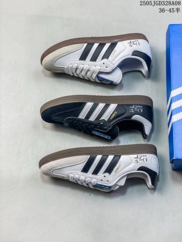 公司级阿迪达斯三叶草Adidas Originals Sambae 桑巴舞系列绅士德训足球风百搭低帮休闲运动板鞋 货号:B75807 尺码:36 36.5 37