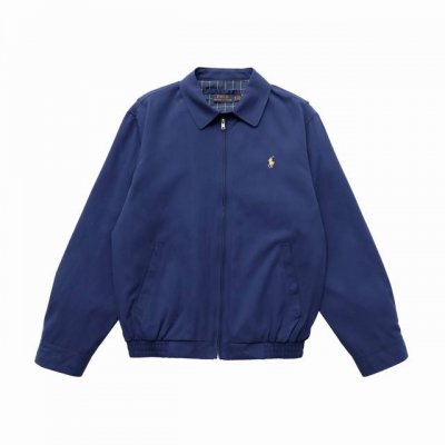 顶级复刻版本 Ralph Lauren 拉夫劳伦美式古着经典翻领老干部复古夹克外套 款号：W247011 颜色：黑色 巧克力色卡其色 宝蓝色 顶级复刻版本 区别