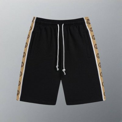 高版本 gu 夏季新款 定制纯棉面料 3M反光织带拼接 专柜同步男女同款 休闲短裤五分裤 颜色 黑 绿 杏 尺码 Xs~L