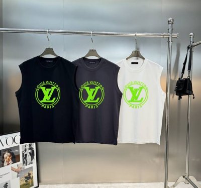驴牌*2025S新品冰棉背心夏天色彩系-胸前品牌Logo立体烫画设计.荧光绿点缀层叠工艺.色彩丰富多彩.时尚百搭款！采用240G冰面料棉 不仅挺括，保持潮流的廓