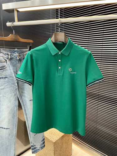 gucci 古驰 2025年春夏最新款Polo短袖，采用最新桑蚕丝面料，耐水洗不易掉色，手感柔软、成分柔软舒适 经典设计风格 特殊定制 简单的裁剪方式拼接，体现