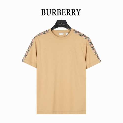 burberry 巴宝莉 25Ss 肩部格纹织带拼接短袖T恤 采用定制面料 添加杜邦公司Sorona 索罗娜 材料 亲肤性好 改善缩水 同时可以支撑面料良好的保