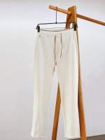 ermenegildo Zegna 杰尼亚 2025Ss春夏新品 抽绳刺绣休闲裤！ 时尚系列，独特拼料设计，抽绳休闲裤。 订纱开始订染和订纺。 国内某大厂出口日
