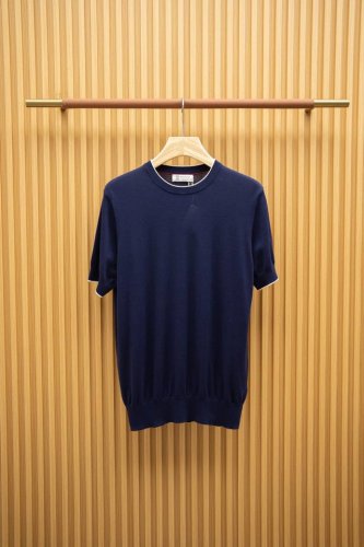 bc2540 Ss 经典大爆款针织衫 顶级海岛棉纱线定织 太舒服了 完美质感 蓝色 Size：M-Xxxxl