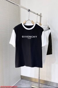 E574 Gv 纪梵希 拼接新款字母印花双层重工短袖T桖 字母图案不管是T桖还是卫衣都是每年的爆款单品 前幅大面积印花采用大康丽数码印花机直喷 成本极高 经过多