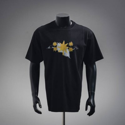 Givenchy 纪梵希25Ss星星图案印花圆领短袖T恤 定制面料洗水后 克重双纱100%精梳全棉面料 印花工艺，螺纹定织定染无色差 出入专柜无压力，通肩拉条工