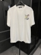 高端 Louis Vuitton 路易威登 25Ss 彩色字母刺绣短袖T恤 白 重磅克重260G纯棉双纱面料 螺纹定织定染通肩拉条工艺增加衣物清洗寿命 触感舒适