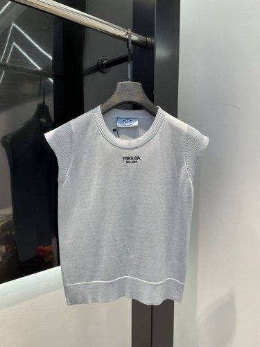 prada 2色超薄針織背心