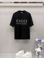 gucci 古驰 320克圆领短袖T恤 经典拼色双G腰带字母Logo刺绣工艺 官方同步 1:1原版开模 时尚个性 百搭潮流 纯原品质 原版洗水面料 吊牌 领标