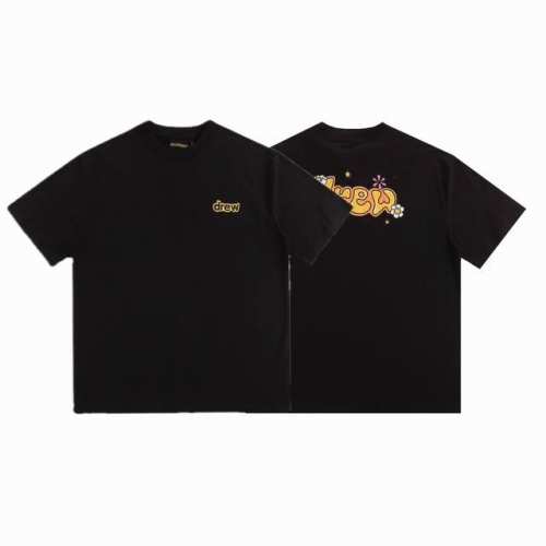 drew House 花朵字母短 袖款号：D030# P70 颜色：黑色 码数：S M L Xl drew专用230克纯棉面料 宽松版