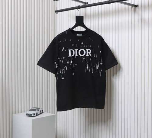 Dior 迪奥 24Ss 牙刷绣字母流星印花短袖 购入原版开发！整衣重工高端牙刷刺绣不起皱！区别于市面通货垃圾版本！面料采用280克重纯棉，定制32支2*2螺纹