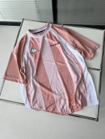 acnekapa* 联名拼接运动Tee 大身面料采用闪光平纹布 吸湿速干 三中面料 两种洞布 拼接而成 胸前滴胶 后领捆采用织带印花而成 size S M L