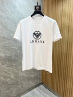 p200Armani/阿玛尼 2025年春夏新品上新 三标齐全 丝光棉圆领短袖T恤 好货不用过多介绍 看细节 专柜码数：M-6Xl 175/140建议Xl