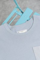 款M354 Sacai短袖 细节图 Sacai 联名款拼接T恤侧开叉上衣男女同款短袖潮 卡哈特联名 早春新款侧边纽扣开衩短袖，联名短袖太香了，明星陈冠希同款 德