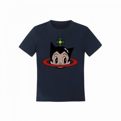 Vivienne West Wood 西天后薇薇安 2025夏季新款动漫系列土星设计款阿童木Logo正肩短袖T恤 女款 全网独家纯棉高品质 款号：Vi23 尺码
