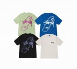 上新款号 S054 stussy斯图西 潮流滑板图案1Ogo印花宽松短T恤男女同款 原版打造 细节高控 -面料精选230G纯棉面料 手感柔软舒适 吸汗透气. -