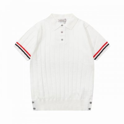 Moncler 蒙口 袖子拼色针织polo衫 升级 灵感源自八十年代复古 原版面料 官方同款 polo衫 定制 网纱毛衣针织面料 手感非常舒服 春夏最新砖柜同步
