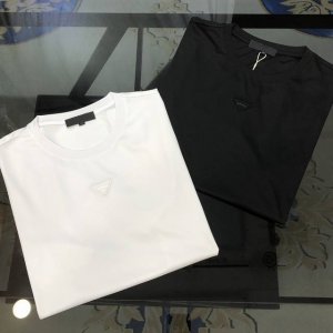 ada 普拉哒2025春夏新款原单男士圆领短袖T恤 高版本 渠道货 高端定制 时尚百搭 柜台同步售卖 压花印胶刺绣Logo图案设计 客供定制进口精莫代尔棉桑蚕丝