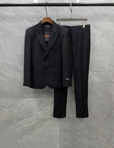 搭配高档防尘袋 意大利原厂出品！Zz家族顶尖限定款25年春系列殿堂级品鉴奢华臻物男士羊毛真丝混纺西服套装 羊毛套西 25年官方新品，顶尖羊毛真丝混纺套西，口碑化