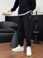 P230 Moncler 加厚新款 2025官网品牌标识Logo印花休闲裤裤。定制纯棉针织400磅复合面料，加厚款 面料舒适松紧腰头,双侧插口袋设计！一款日常穿